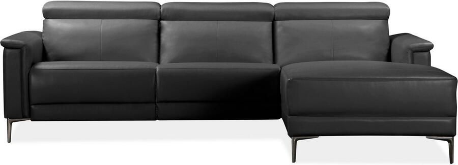 Home affaire Hoekbank Lund L-vorm 261 cm handmatige of elektrische relaxfunctie (met USB-A) - Foto 6