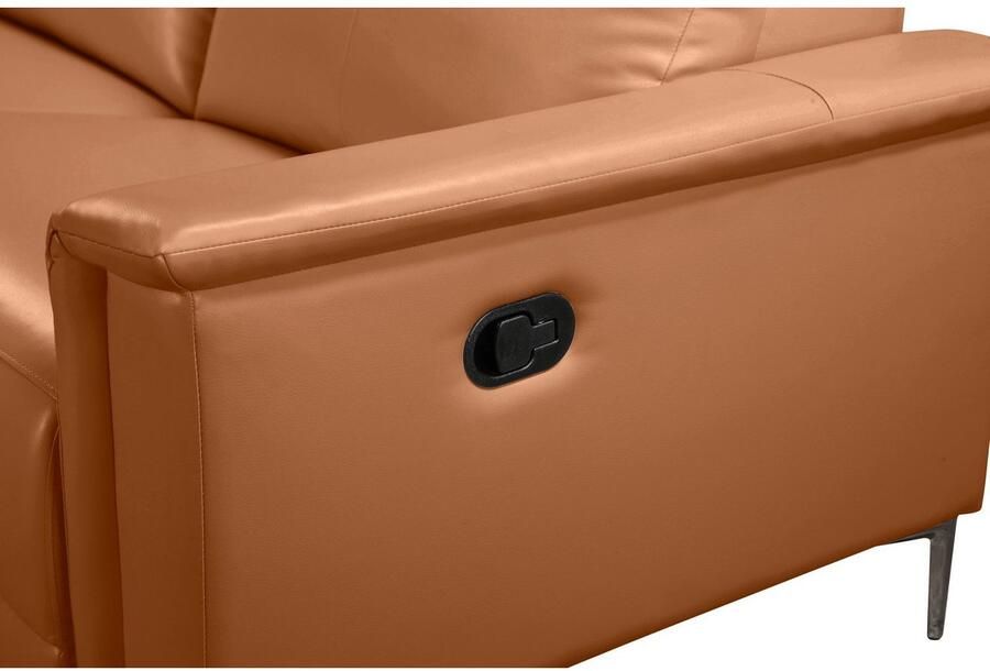 Home affaire Hoekbank Lund L-vorm 261 cm handmatige of elektrische relaxfunctie (met USB-A) - Foto 5