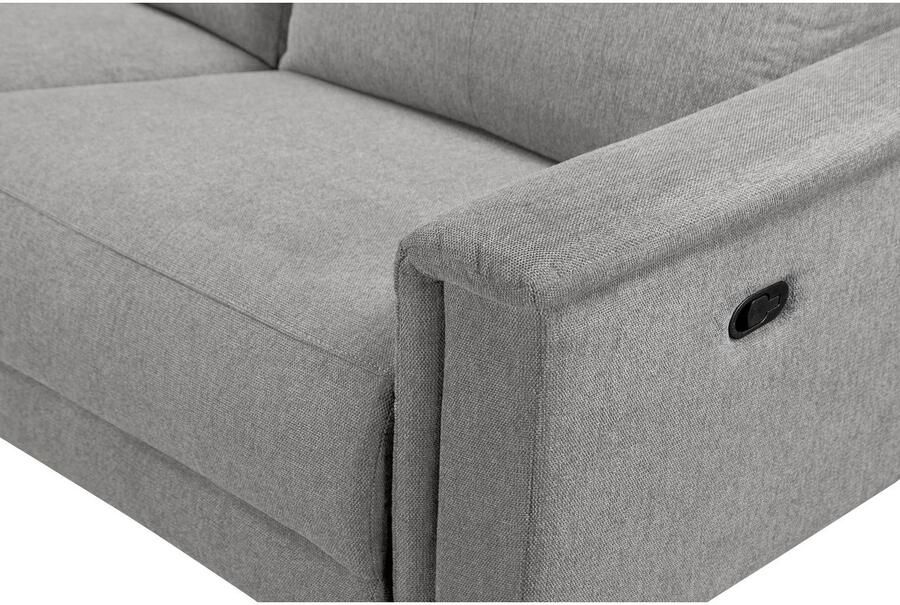 Home affaire Hoekbank Lund L-vorm 261 cm handmatige of elektrische relaxfunctie (met USB-A) - Foto 5