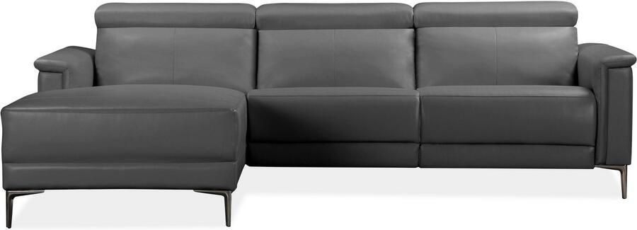 Home affaire Hoekbank Lund L-vorm 261 cm handmatige of elektrische relaxfunctie (met USB-A) - Foto 5