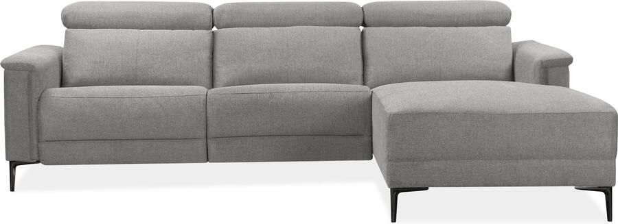Home affaire Hoekbank Lund L-vorm 261 cm handmatige of elektrische relaxfunctie (met USB-A) - Foto 6