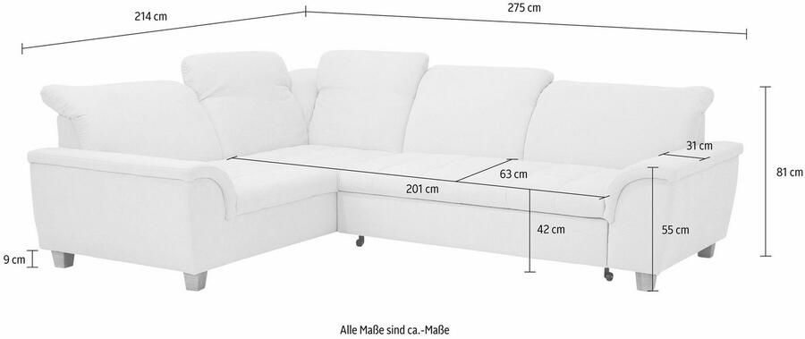 Home affaire Hoekbank Lyla L-vorm naar keuze met verstelbare rugleuning en slaapfunctie - Foto 5