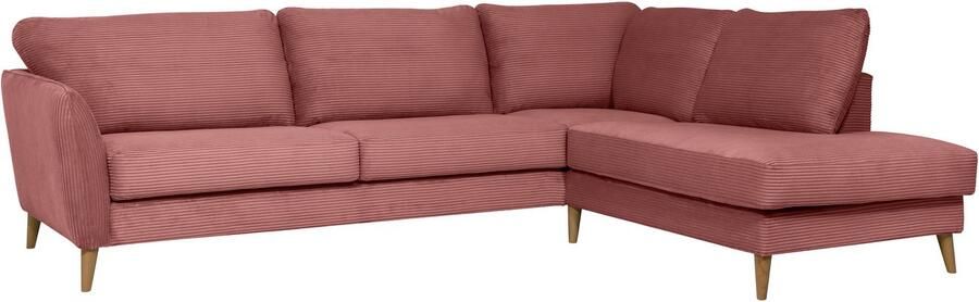 Home affaire Hoekbank MARSEILLE 278 202 cm L-vorm ottoman rechts links verschillende bekledingen - Foto 8