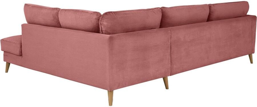 Home affaire Hoekbank MARSEILLE 278 202 cm L-vorm ottoman rechts links verschillende bekledingen - Foto 5