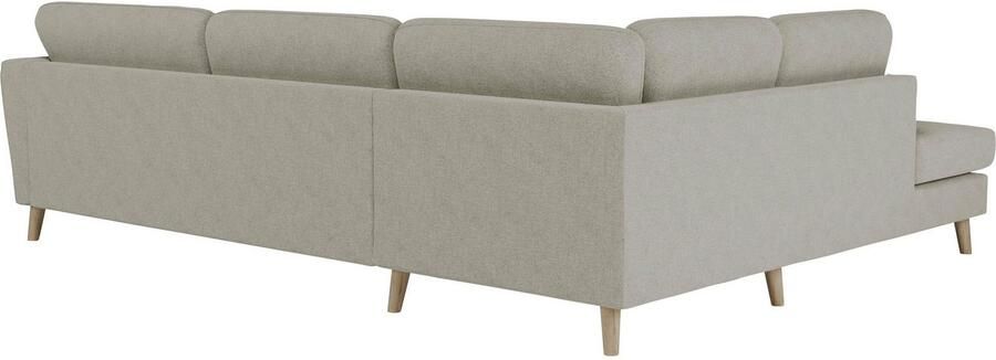 Home affaire Hoekbank MARSEILLE 278 202 cm L-vorm ottoman rechts links verschillende bekledingen - Foto 6