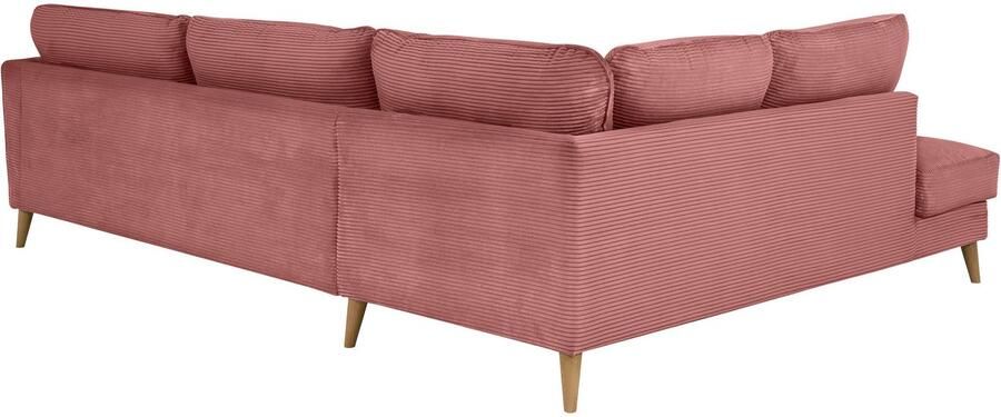 Home affaire Hoekbank MARSEILLE 278 202 cm L-vorm ottoman rechts links verschillende bekledingen - Foto 4