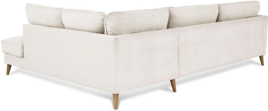 Home affaire Hoekbank MARSEILLE 278 202 cm L-vorm ottoman rechts links verschillende bekledingen - Foto 4