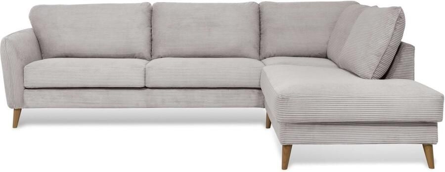 Home affaire Hoekbank MARSEILLE 278 202 cm L-vorm ottoman rechts links verschillende bekledingen - Foto 5