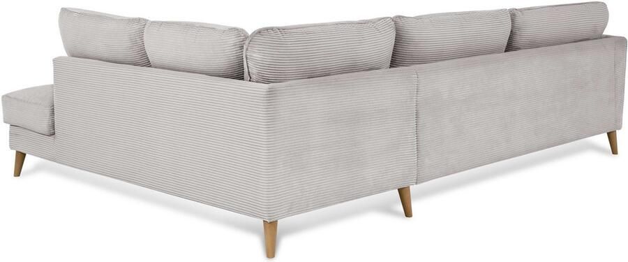 Home affaire Hoekbank MARSEILLE 278 202 cm L-vorm ottoman rechts links verschillende bekledingen - Foto 4