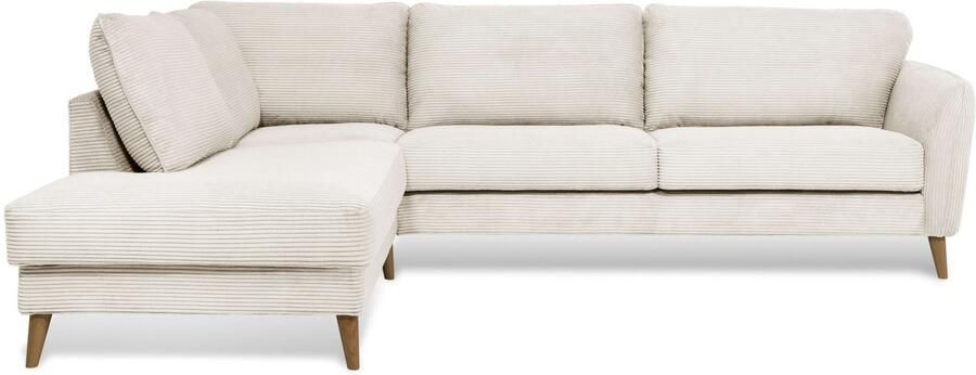 Home affaire Hoekbank MARSEILLE 278 202 cm L-vorm ottoman rechts links verschillende bekledingen - Foto 5