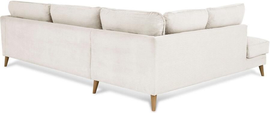 Home affaire Hoekbank MARSEILLE 278 202 cm L-vorm ottoman rechts links verschillende bekledingen - Foto 4