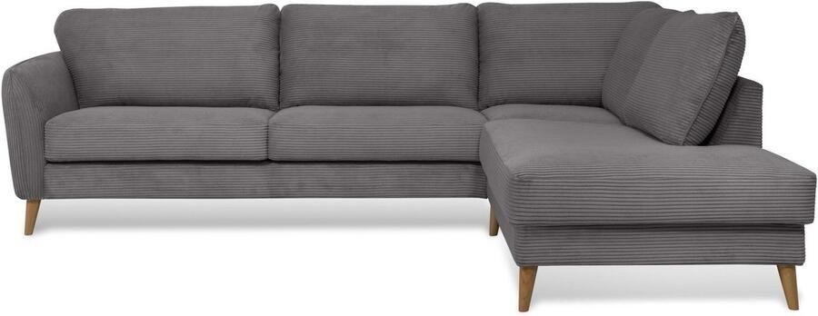 Home affaire Hoekbank MARSEILLE 278 202 cm L-vorm ottoman rechts links verschillende bekledingen - Foto 5