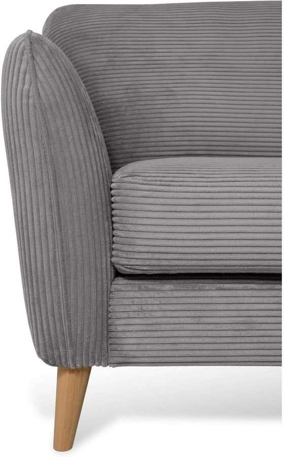 Home affaire Hoekbank MARSEILLE 278 202 cm L-vorm ottoman rechts links verschillende bekledingen - Foto 3