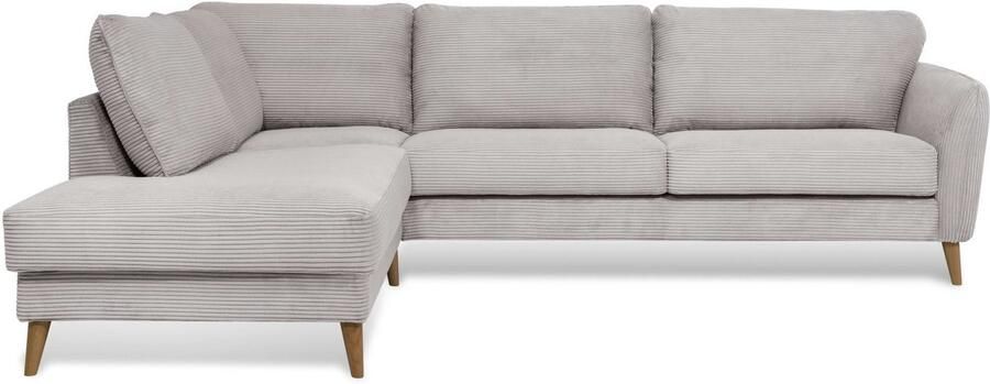 Home affaire Hoekbank MARSEILLE 278 202 cm L-vorm ottoman rechts links verschillende bekledingen - Foto 5