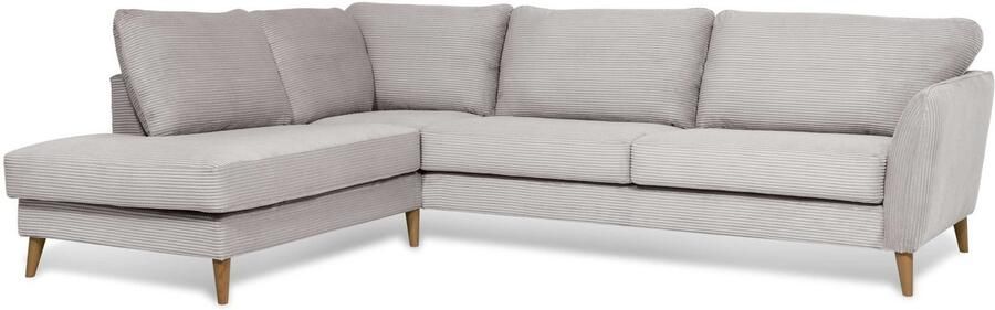 Home affaire Hoekbank MARSEILLE 278 202 cm L-vorm ottoman rechts links verschillende bekledingen - Foto 7