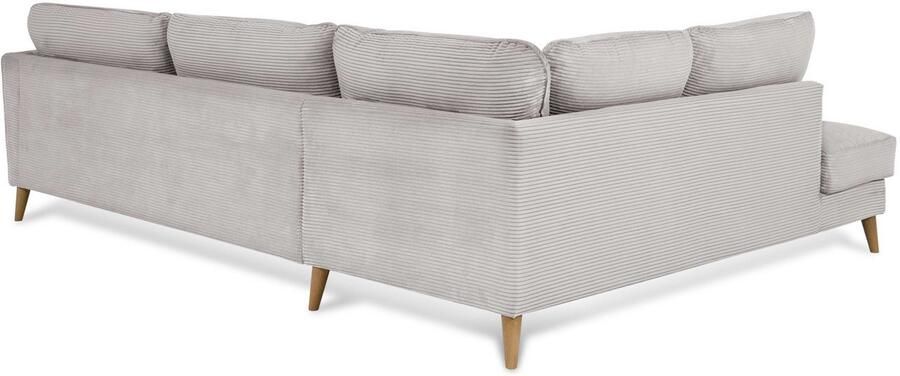 Home affaire Hoekbank MARSEILLE 278 202 cm L-vorm ottoman rechts links verschillende bekledingen - Foto 4