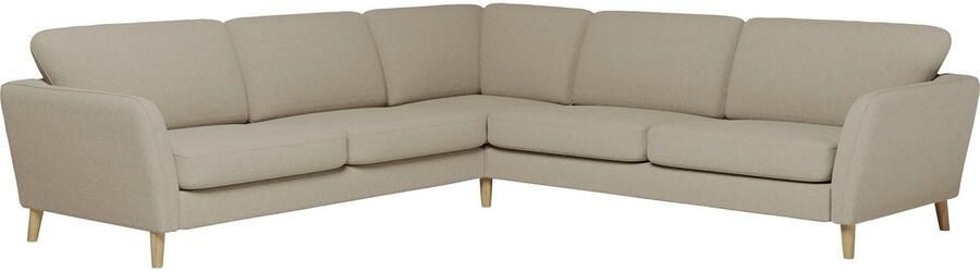 Home affaire Hoekbank MARSEILLE 278 278 cm L-vorm geweven stof vlakke weefsel viltlook - Foto 6