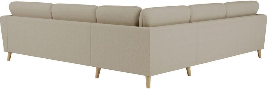 Home affaire Hoekbank MARSEILLE 278 278 cm L-vorm geweven stof vlakke weefsel viltlook - Foto 5