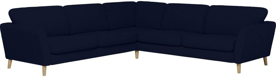 Home affaire Hoekbank MARSEILLE 278 278 cm L-vorm geweven stof vlakke weefsel viltlook - Foto 6