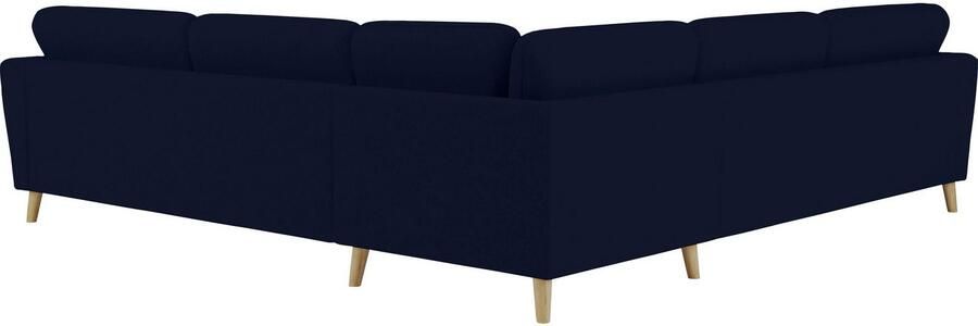 Home affaire Hoekbank MARSEILLE 278 278 cm L-vorm geweven stof vlakke weefsel viltlook - Foto 5