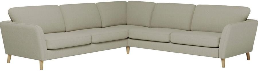 Home affaire Hoekbank MARSEILLE 278 278 cm L-vorm geweven stof vlakke weefsel viltlook - Foto 6