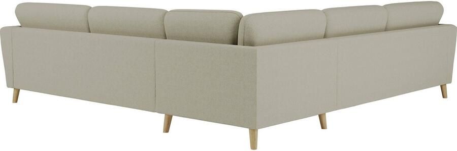Home affaire Hoekbank MARSEILLE 278 278 cm L-vorm geweven stof vlakke weefsel viltlook - Foto 5