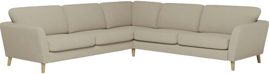 Home affaire Hoekbank MARSEILLE 278 278 cm L-vorm geweven stof vlakke weefsel viltlook - Foto 6