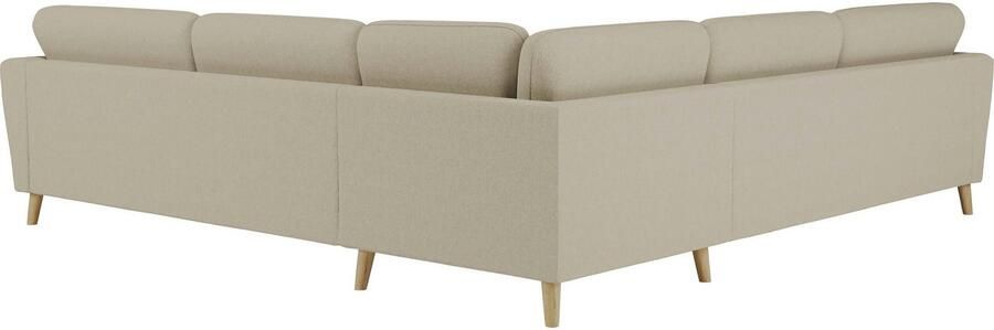 Home affaire Hoekbank MARSEILLE 278 278 cm L-vorm geweven stof vlakke weefsel viltlook - Foto 5