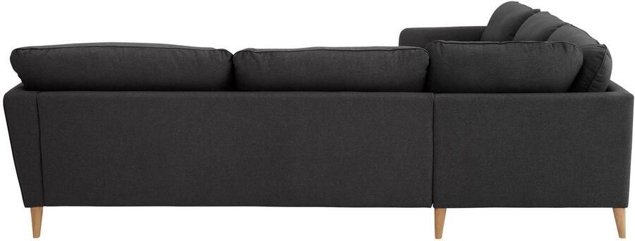 Home affaire Hoekbank MARSEILLE 278 278 cm L-vorm geweven stof vlakke weefsel viltlook - Foto 8