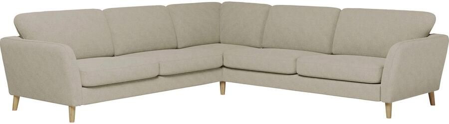 Home affaire Hoekbank MARSEILLE 278 278 cm L-vorm geweven stof vlakke weefsel viltlook - Foto 6