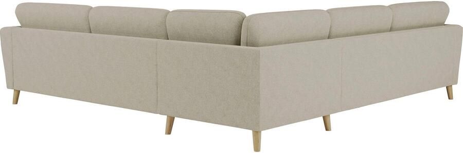 Home affaire Hoekbank MARSEILLE 278 278 cm L-vorm geweven stof vlakke weefsel viltlook - Foto 5