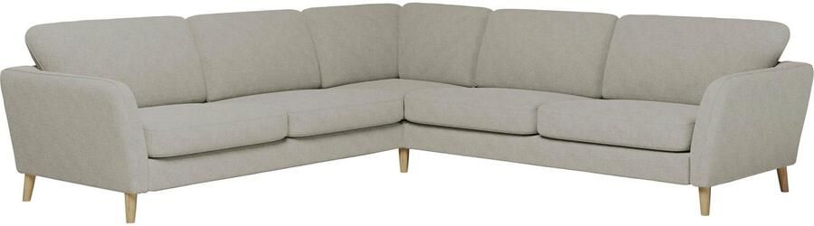 Home affaire Hoekbank MARSEILLE 278 278 cm L-vorm geweven stof vlakke weefsel viltlook - Foto 6