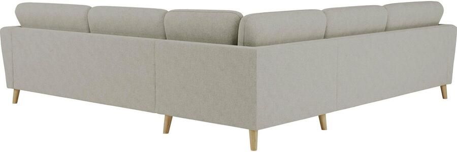 Home affaire Hoekbank MARSEILLE 278 278 cm L-vorm geweven stof vlakke weefsel viltlook - Foto 5