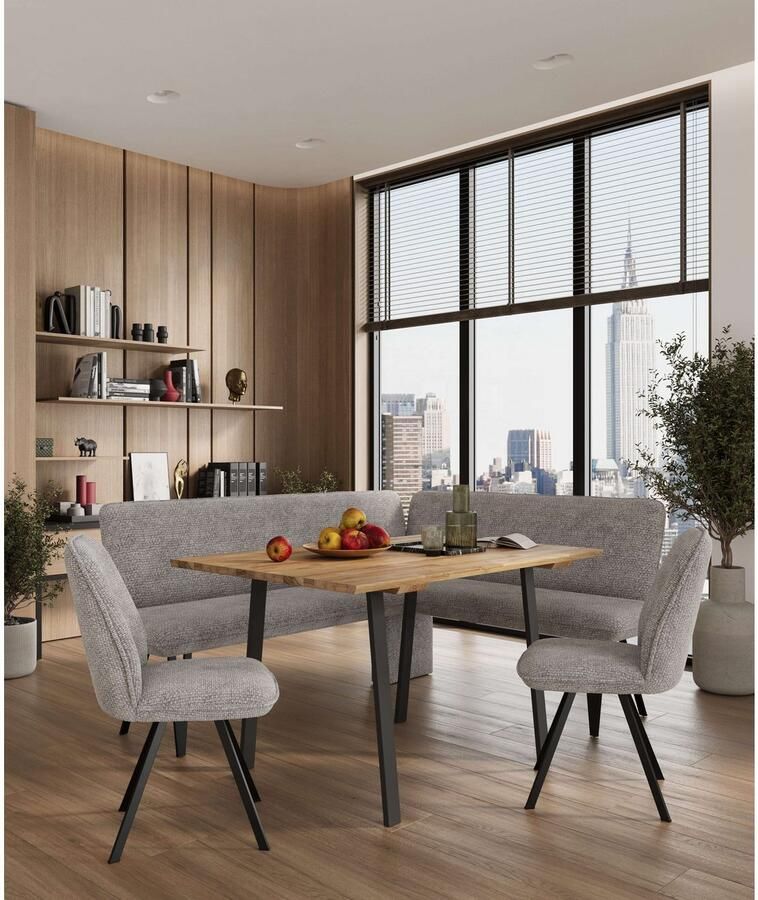 Home affaire Hoekbank Mily Keukenbank Kussenbank Eettafelbank 205x164 cm Moderne bank en kleuren aantal zitplaatsen: 5 vrij in de ruimte te plaatsen - Foto 8