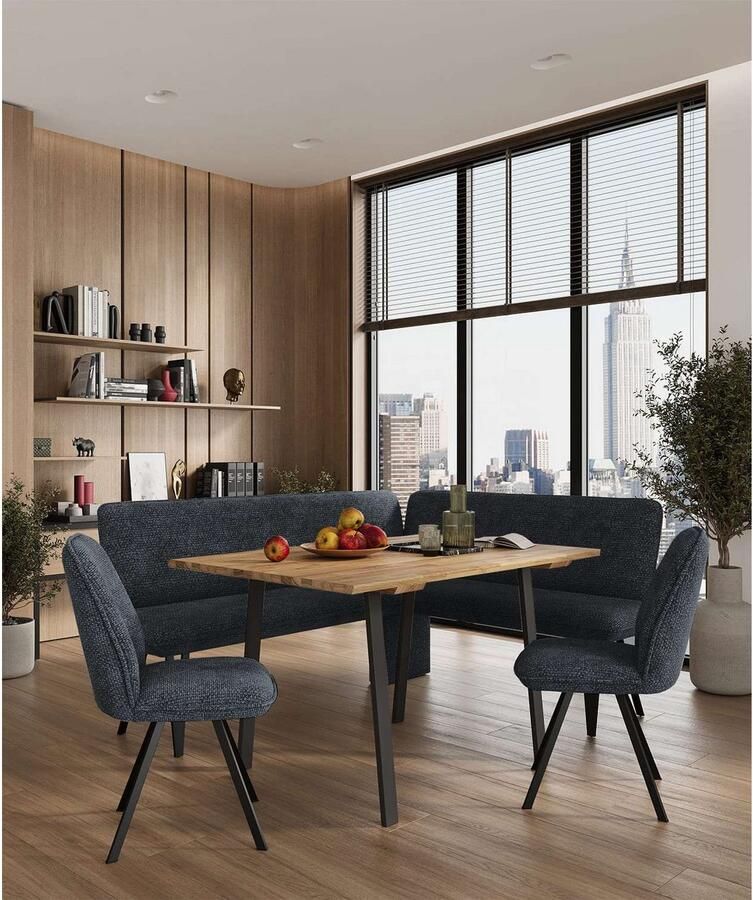 Home affaire Hoekbank Mily Keukenbank Kussenbank Eettafelbank 205x164 cm Moderne bank en kleuren aantal zitplaatsen: 5 vrij in de ruimte te plaatsen - Foto 8