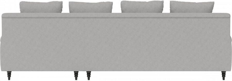 Home affaire Hoekbank NORIN L-vorm twee soorten poten: voor wieltjes aan de achterkant houten poten - Foto 8