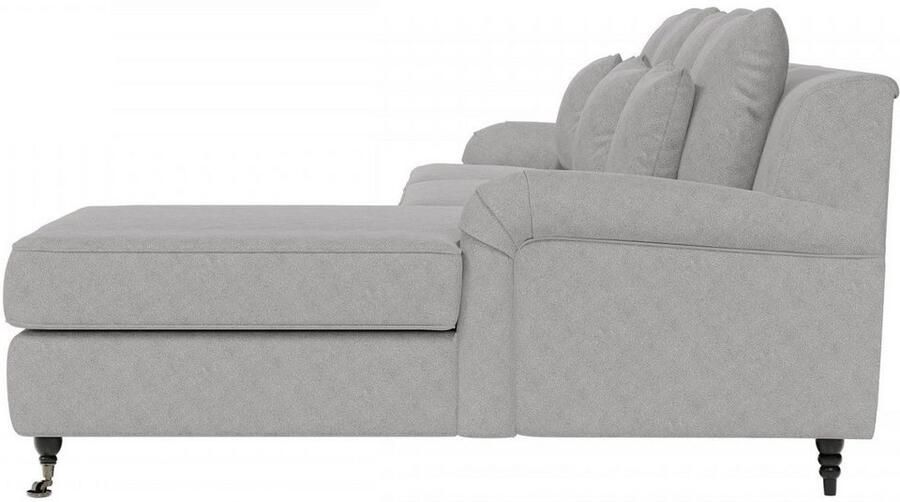 Home affaire Hoekbank NORIN L-vorm twee soorten poten: voor wieltjes aan de achterkant houten poten - Foto 6