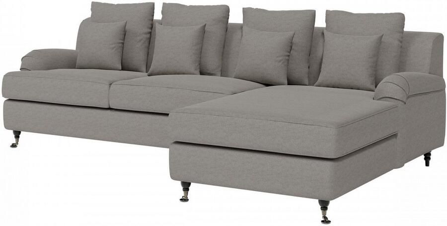 Home affaire Hoekbank NORIN L-vorm twee soorten poten: voor wieltjes aan de achterkant houten poten - Foto 7