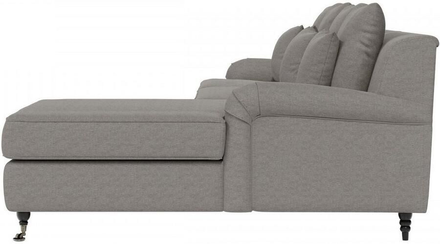 Home affaire Hoekbank NORIN L-vorm twee soorten poten: voor wieltjes aan de achterkant houten poten - Foto 6