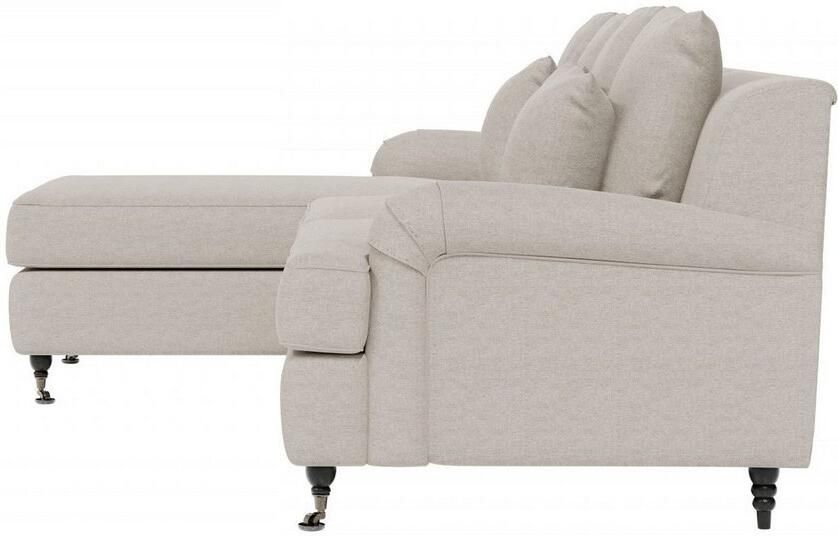 Home affaire Hoekbank NORIN L-vorm twee soorten poten: voor wieltjes aan de achterkant houten poten - Foto 5