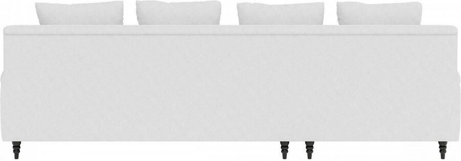 Home affaire Hoekbank NORIN L-vorm twee soorten poten: voor wieltjes aan de achterkant houten poten - Foto 6