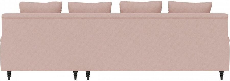 Home affaire Hoekbank NORIN L-vorm twee soorten poten: voor wieltjes aan de achterkant houten poten - Foto 8