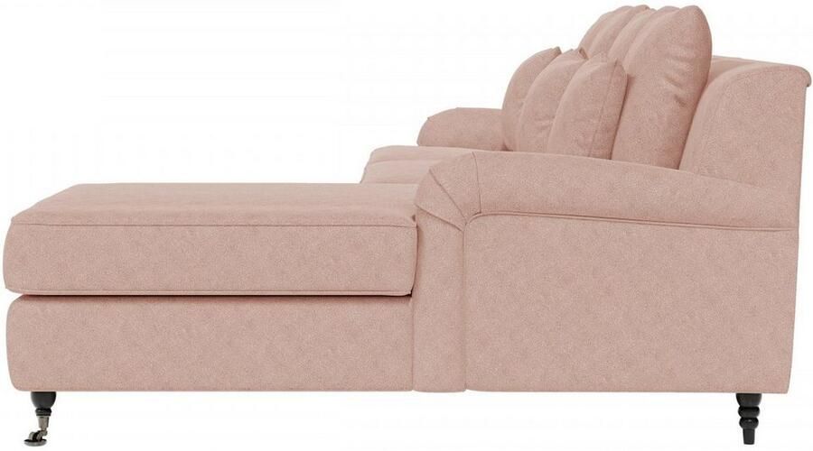 Home affaire Hoekbank NORIN L-vorm twee soorten poten: voor wieltjes aan de achterkant houten poten - Foto 6