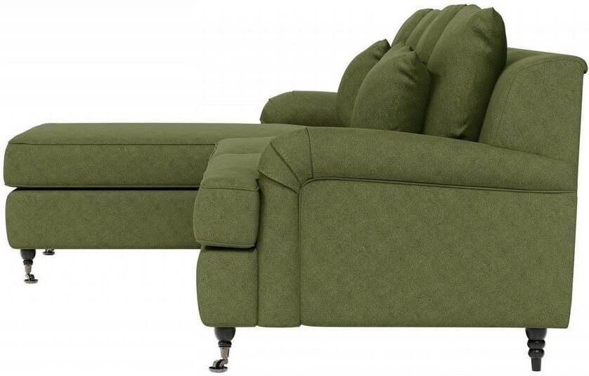 Home affaire Hoekbank NORIN L-vorm twee soorten poten: voor wieltjes aan de achterkant houten poten - Foto 6