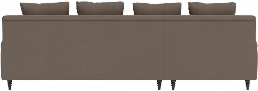 Home affaire Hoekbank NORIN L-vorm twee soorten poten: voor wieltjes aan de achterkant houten poten - Foto 8