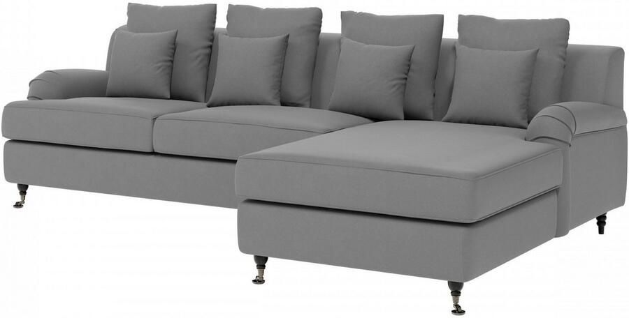 Home affaire Hoekbank NORIN L-vorm twee soorten poten: voor wieltjes aan de achterkant houten poten - Foto 7