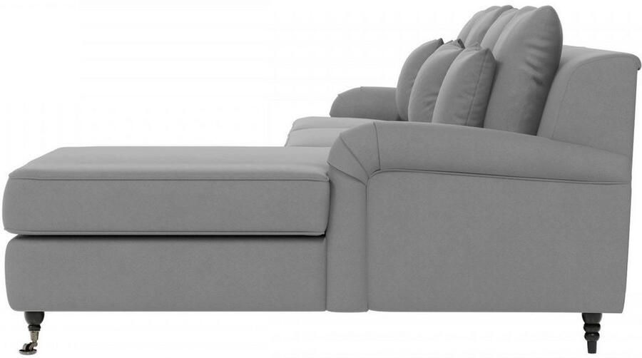 Home affaire Hoekbank NORIN L-vorm twee soorten poten: voor wieltjes aan de achterkant houten poten - Foto 6