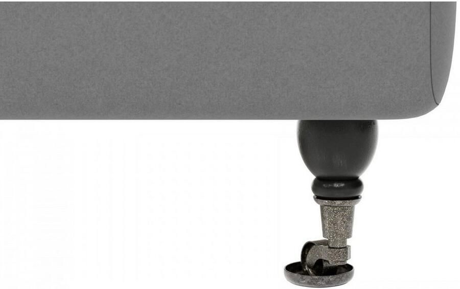 Home affaire Hoekbank NORIN L-vorm twee soorten poten: voor wieltjes aan de achterkant houten poten - Foto 5