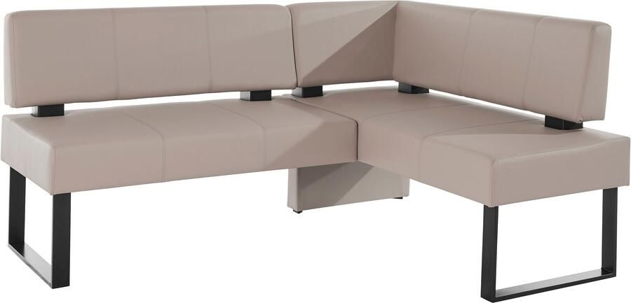 Home affaire Hoekbank Oliver met metalen frame keukenbank verschillende hoezen cord eetkamerbank ottos choice - Foto 7