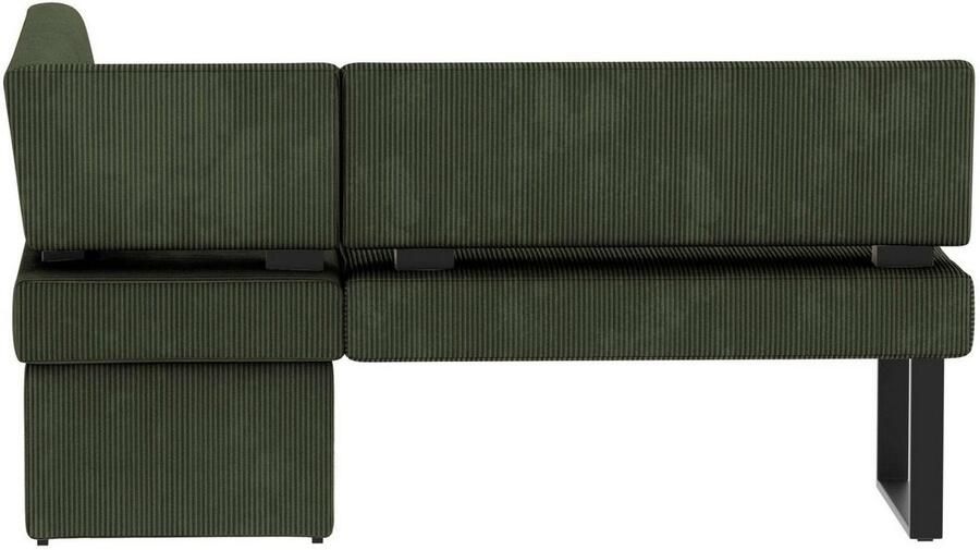 Home affaire Hoekbank Oliver met metalen frame keukenbank verschillende hoezen cord eetkamerbank ottos choice - Foto 5